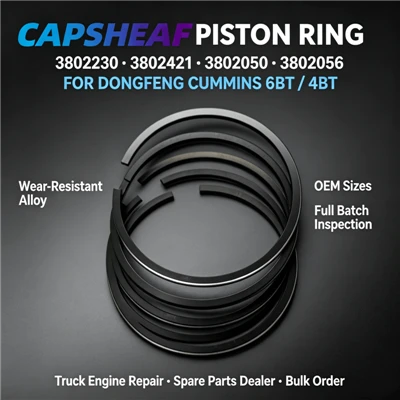 Piston Ring 3802230 3802421 3802050 3802056 For Dongfeng CUMMINS 6BT/4BT