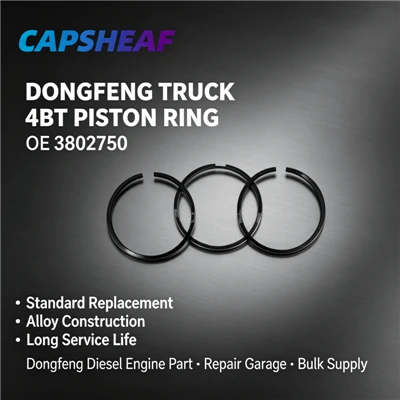 Piston Ring 3802750 For Dongfeng Truck 4BT Diesel Engine